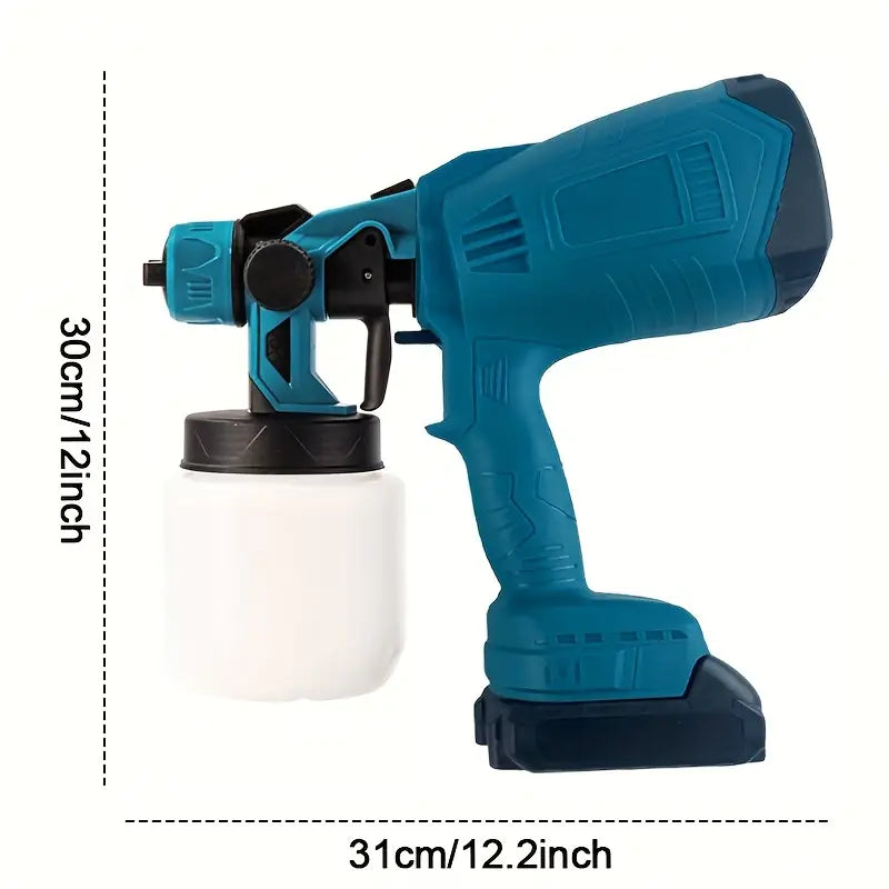High-pressure Spray Gun Vacuum HVLP Spray Gun/electric Wrench Kit, Equipped with 2 Batteries And A Quick Charger