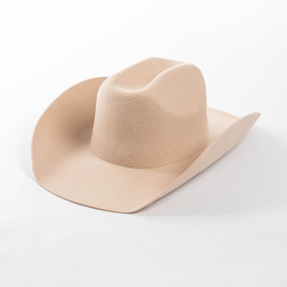 Fashion Casual Curling Wool Felt Cowboy Hat