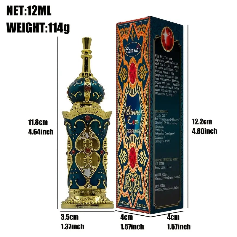 Divine Love Perfume - 0.41oz Oriental Cologne For Men - Exotic And Long - Lasting Scent