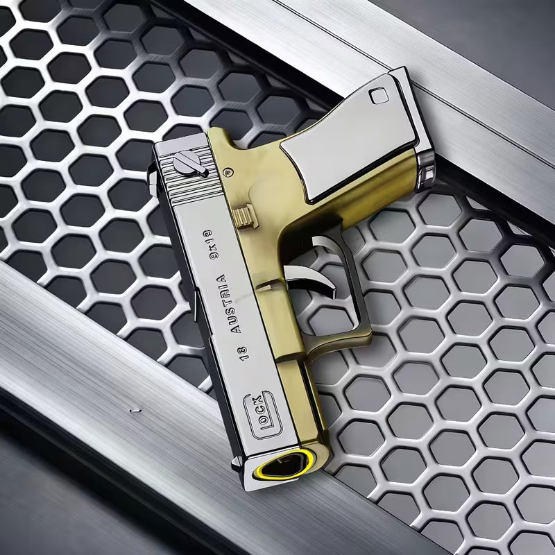 GodFire Creative Metal Gun Lighter - Refillable Butane Cool Lighter -Retro Revolver Windproof Lighter