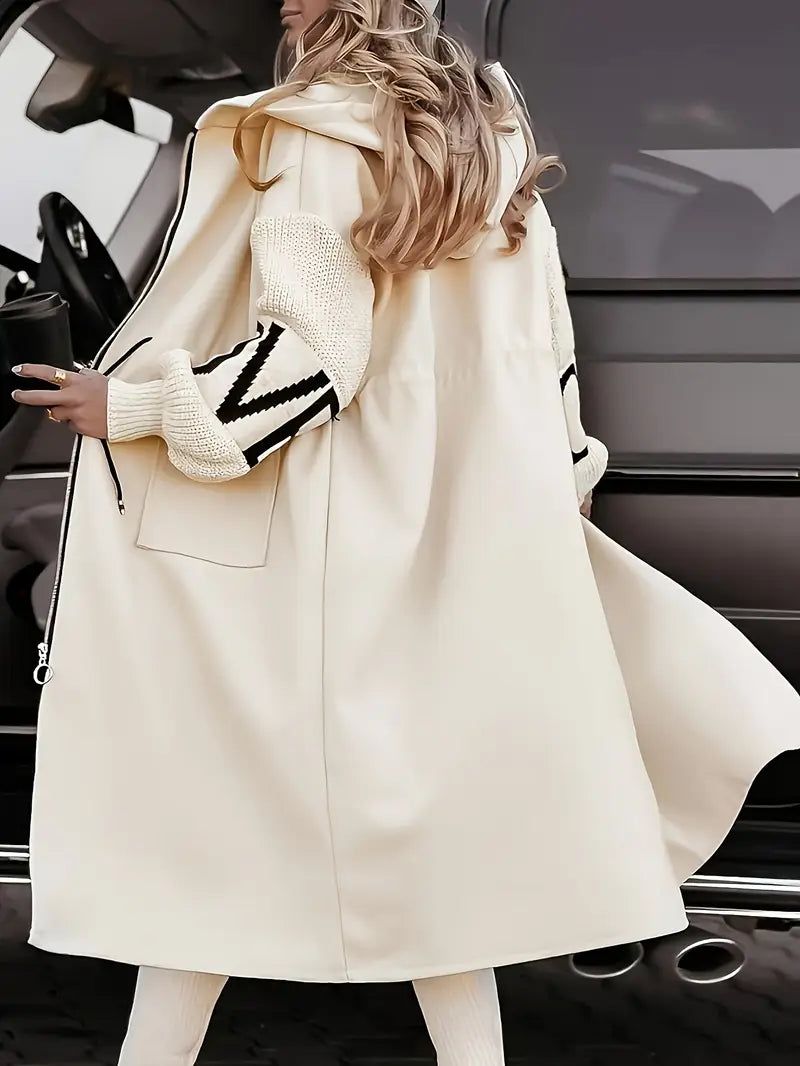 New [Casual Hooded Coat] All-Season Women'S Casual Hooded Coat