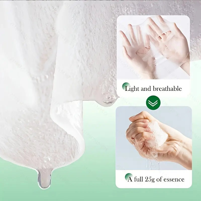 20pcs Of Aloe Vera Facial Masks, Spring And Summer Moisturizing Masks, Rich In Aloe Vera Essence And Glycerin