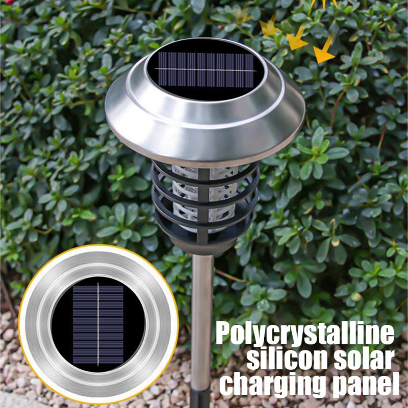 Solar Bug Zapper, Outdoor LED Light With Polycrystalline Silicon Solar Panel, Intelligent Light Control
