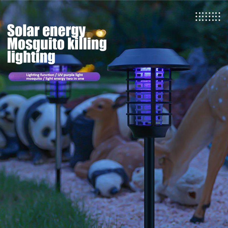 Solar Bug Zapper, Outdoor LED Light With Polycrystalline Silicon Solar Panel, Intelligent Light Control