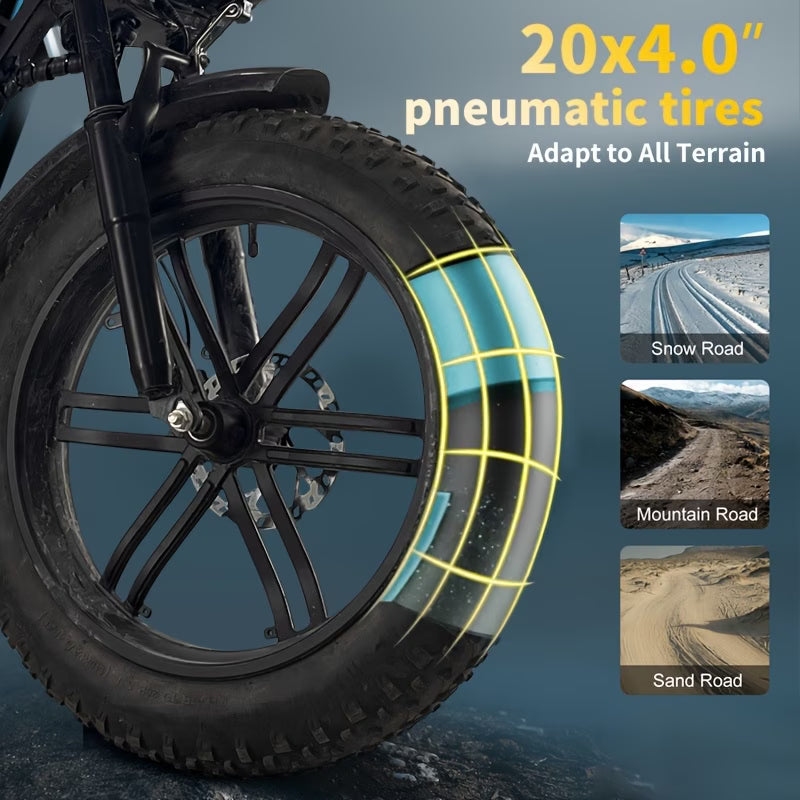 An Electric Bicycle Equipped With A 48 Volt 700 Watt Motor