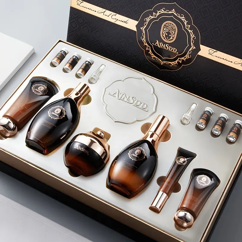 Ginseng Seed Polypeptide Luxury Skin Care 12pcs Set Helps Skin Maintain A Youthful Glow