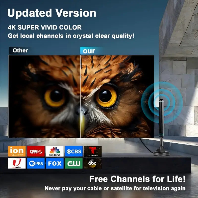 2026 Metal Long-Distance Signals Receive High-Definition 4K TV Antenna