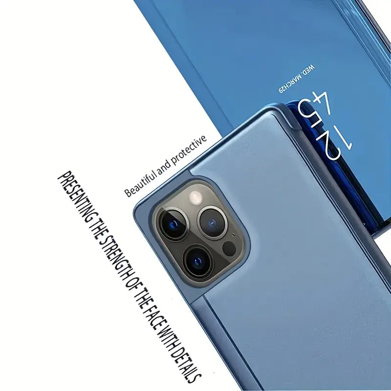 Luxury High Quality Mirror Flip Phone Case for iPhones