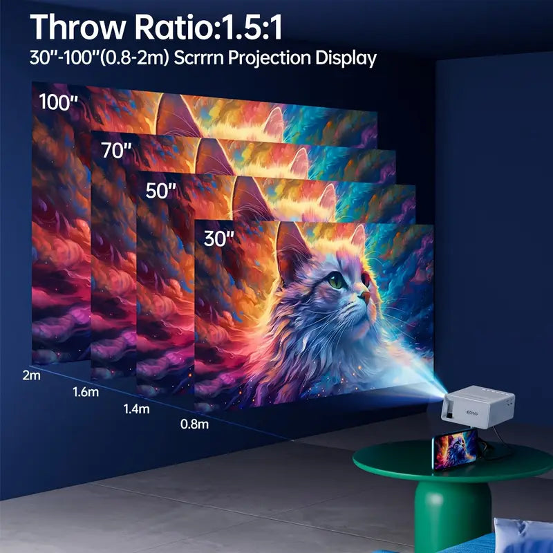 Portable Mini Outdoor Home Theater Projector