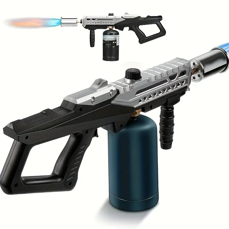 Flame Thrower Gun Torch, Propane Grill Torch Gun – Cooking Torch Head Max. 800000 BTUs – Culinary Torch Sous Vide – Adjustable Flamethrower for BBQ, Campfire
