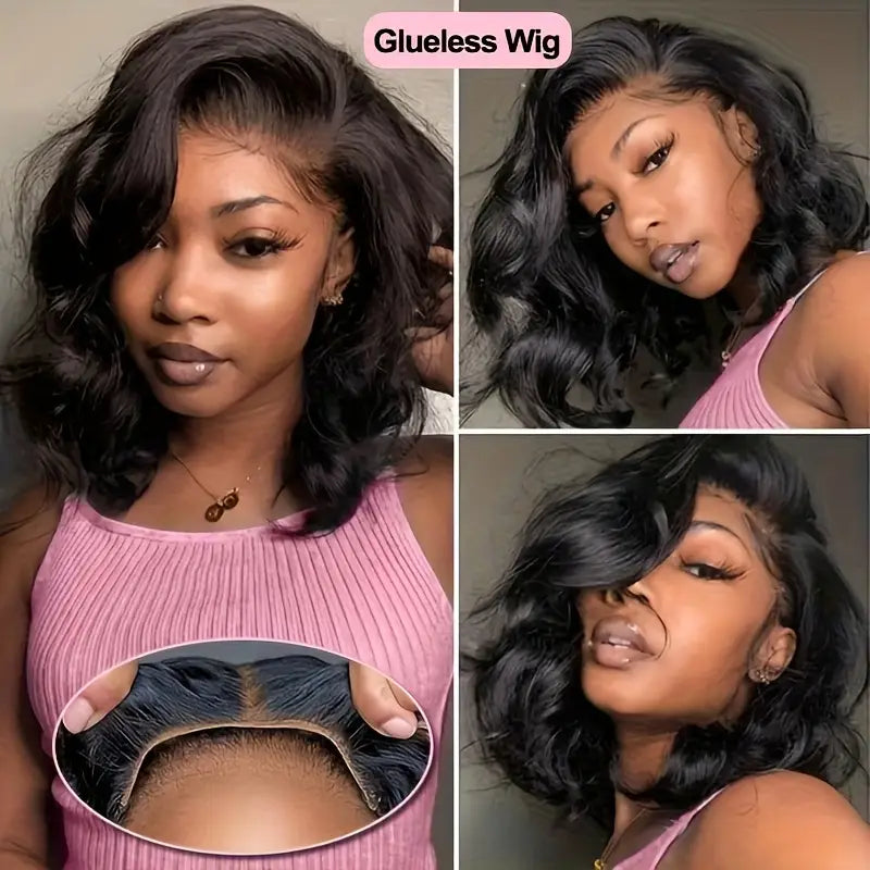 Alynn Glueless Human Hair Wig | 250% Density Body Wave, 13x5 HD Lace Front, No Glue Needed, Breathable Lace