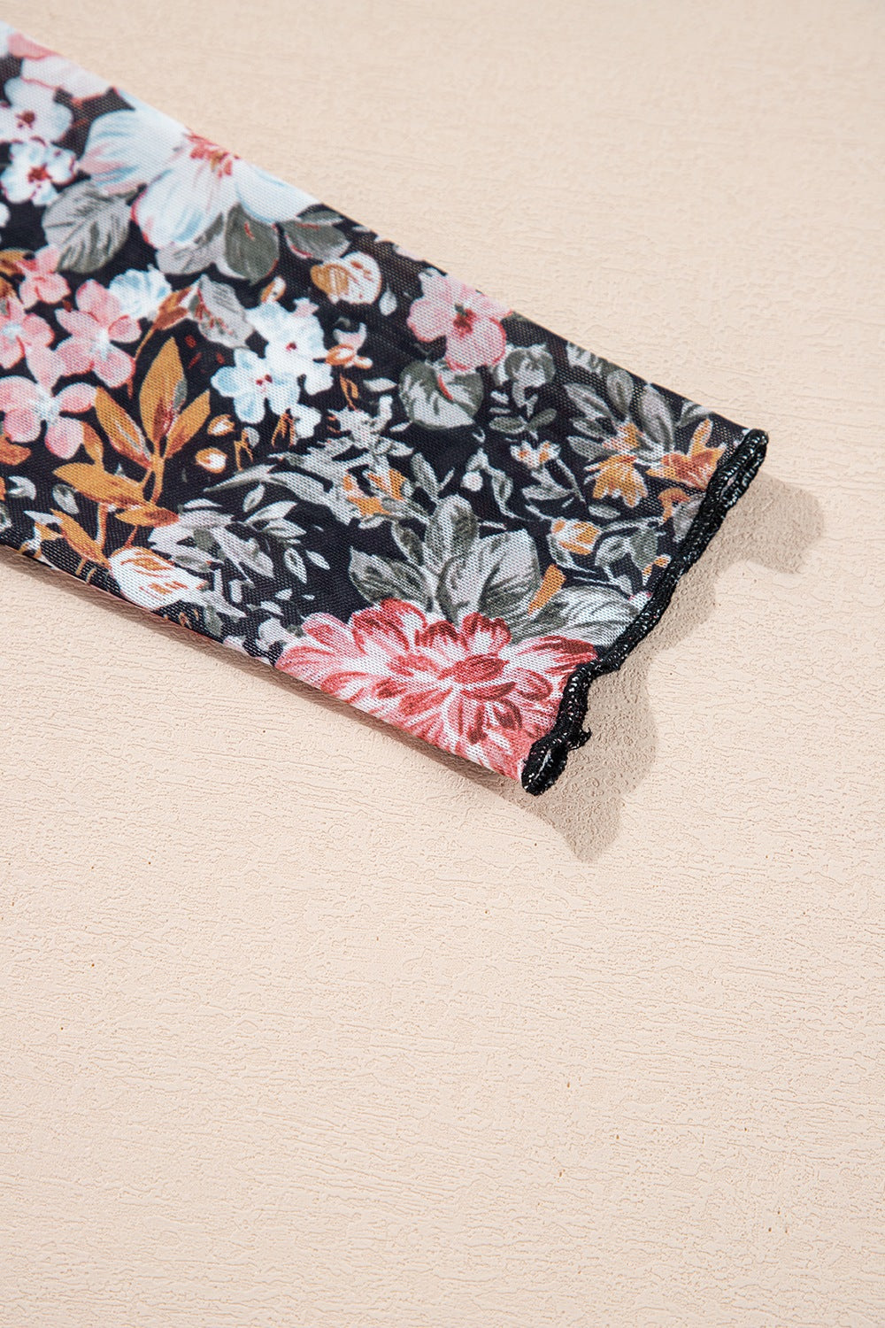 Printed Long Sleeve Midi Slim Dress