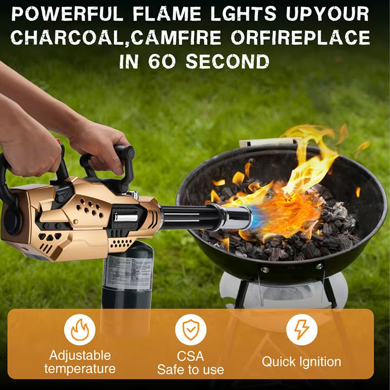 Detachable Powerful Propane Torch Gun, Heavy-Duty Propane Torch Burner