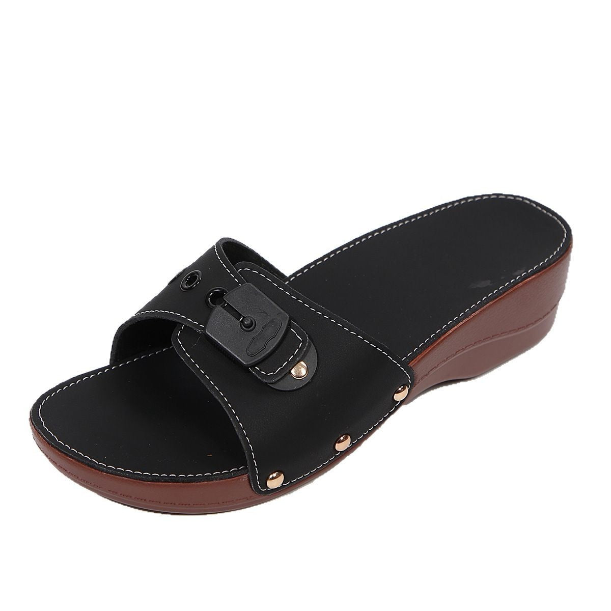 Belt Buckle Women's Outer Wear Rivet Lightweight Leisure Sandals