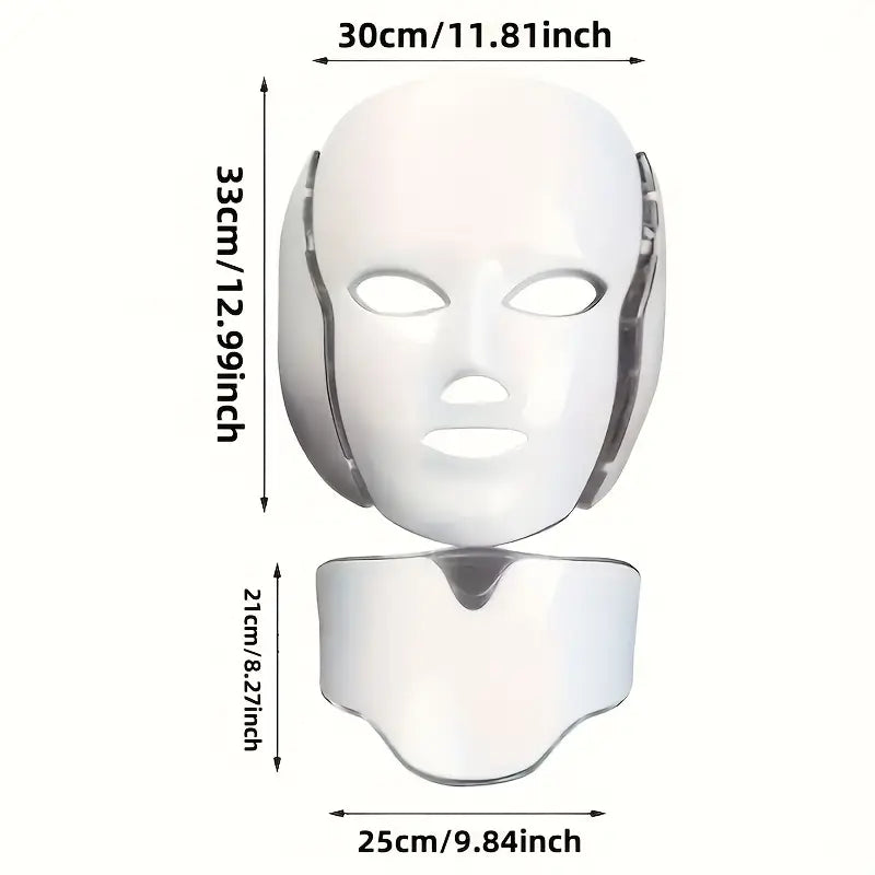 7 Color LED Light Facial Mask Adjustable LED Facial Mask Beauty Care Tool