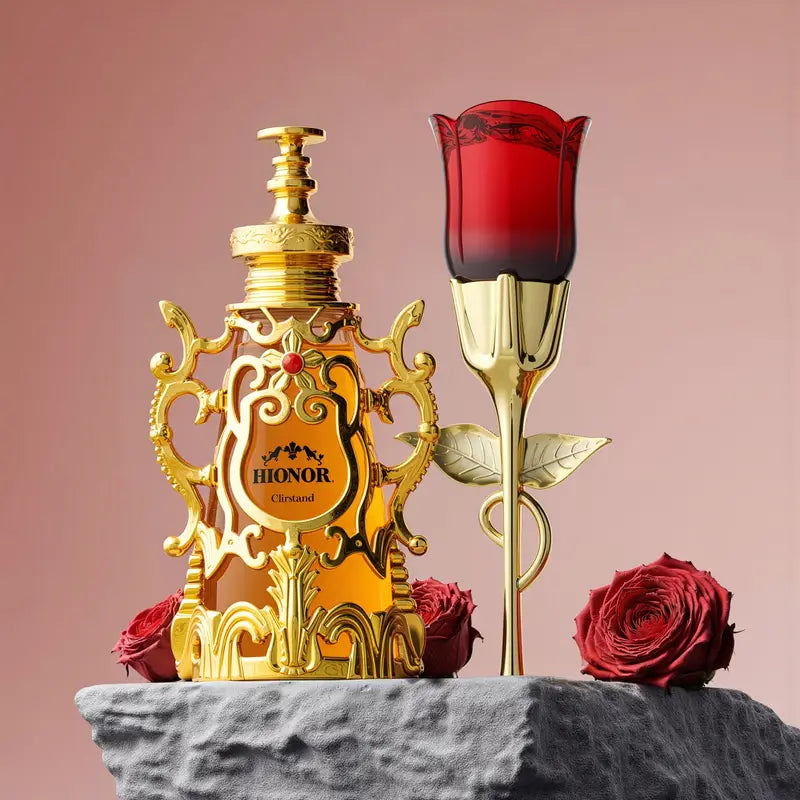 2pcs Ladies' Perfume Set, A Combination Of Rose Perfume And Middle Eastern Arabian Perfume