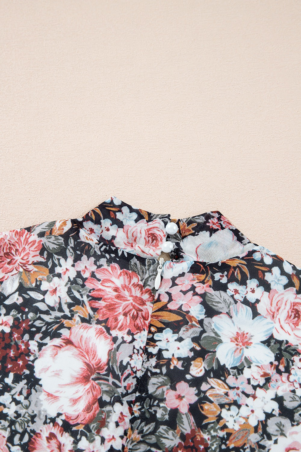 Printed Long Sleeve Midi Slim Dress