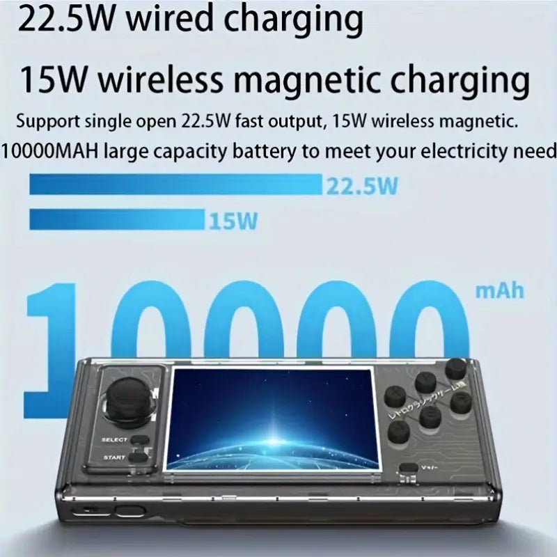 2-in-1 Handheld Game Console with Magnetic Power Bank