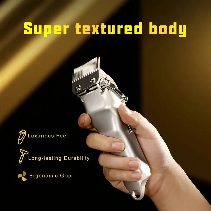 MENSURE Professional Hair Clippers For Men - 4pcs Hair Clipper Kit With Beard Trimmer, Nose Hair Trimmer & Razor