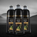 3 Bottles Of 500ml 3-in-1 Black Shampoo, Beard Dye & Cleaner, Natural Herbs