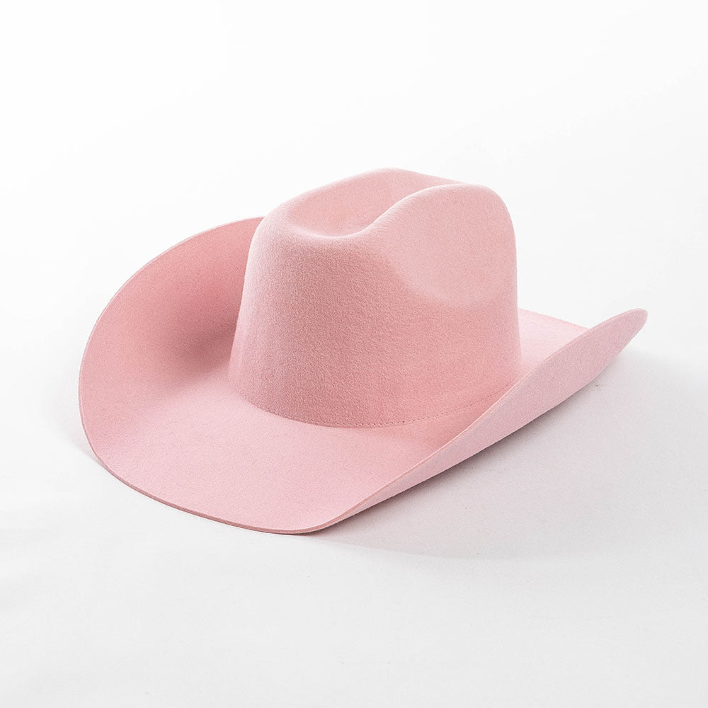 Fashion Casual Curling Wool Felt Cowboy Hat