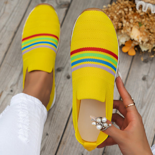 Casual Flat Sneaker European And American Plus Size Comfort Lightweight Pumps