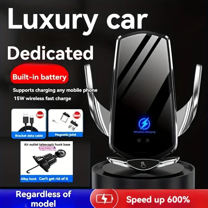 Wireless Charger For Mobile Phones In Cars. Available In 2 Colors