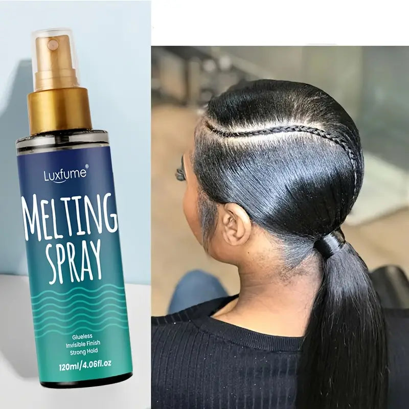 2pcs Invisible Hold Hairspray: Melting Spray for Natural Finish & Flyaway Control