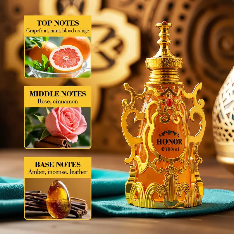 2pcs Ladies' Perfume Set, A Combination Of Rose Perfume And Middle Eastern Arabian Perfume
