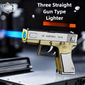 GodFire Creative Metal Gun Lighter - Refillable Butane Cool Lighter -Retro Revolver Windproof Lighter