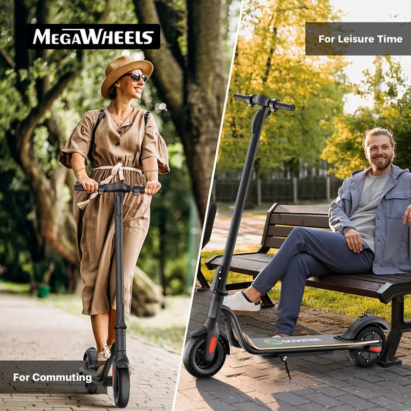 S10 Foldable Electric Scooter - 15.5mph Top Speed, 3 Speed Modes, 8" Solid Tires