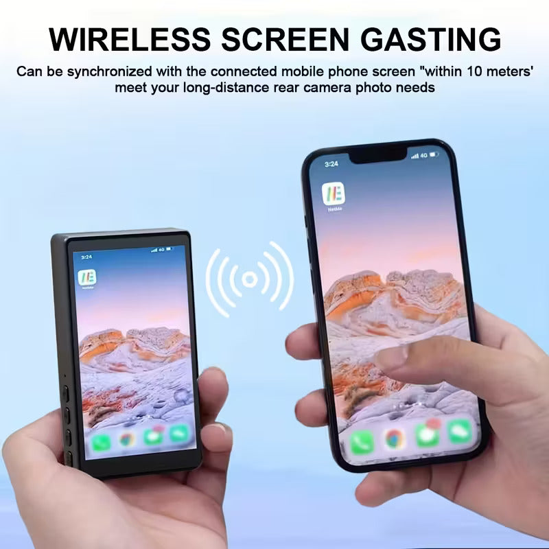 Magnetic Vlog Selfie Monitor Screen with BT Remote & Accessories