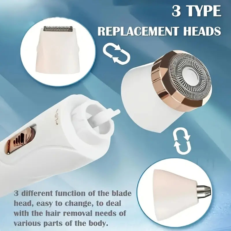 3-in-1 Digital LCD Hair Removal & Trimming Set