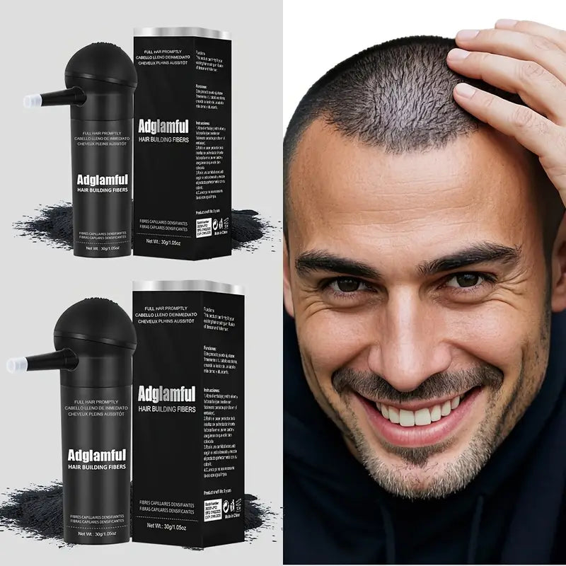 Adglamful 15g All In One Hair Fiber Powder 1pc Instant Volume And Full Coverage for Men And Women