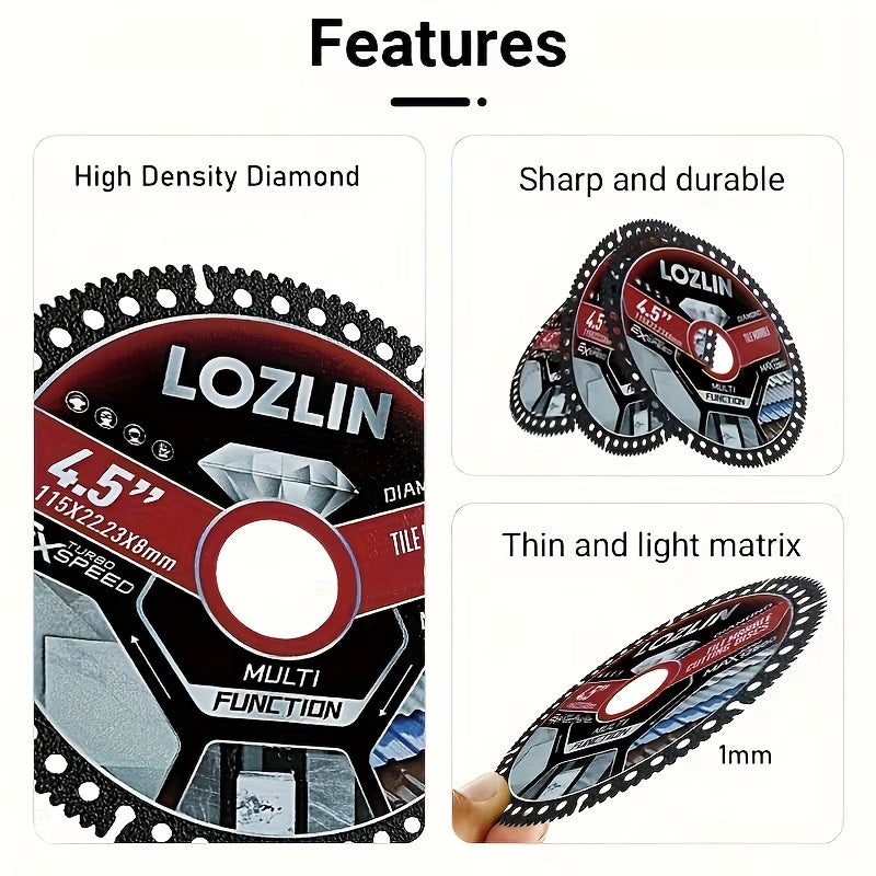 Ultra-thin Diamond Tile Saw Blade - 3pcs 4.5 Inches Precision Porcelain