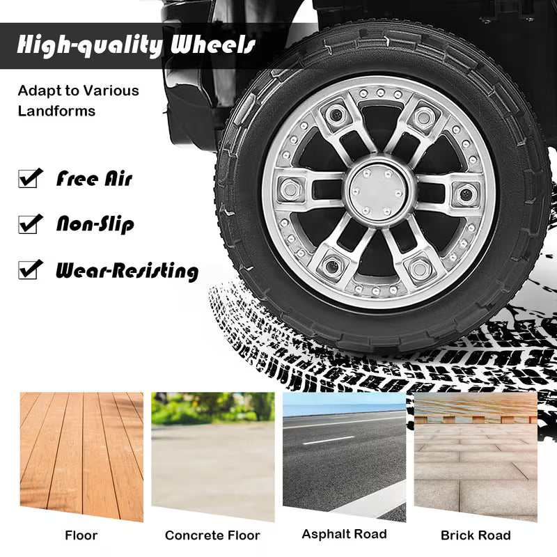 COSTWAY HOMEGX 12V Jeep Electric Vehicle, Ride On Powered Kids Car