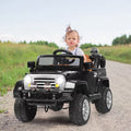 COSTWAY HOMEGX 12V Jeep Electric Vehicle, Ride On Powered Kids Car