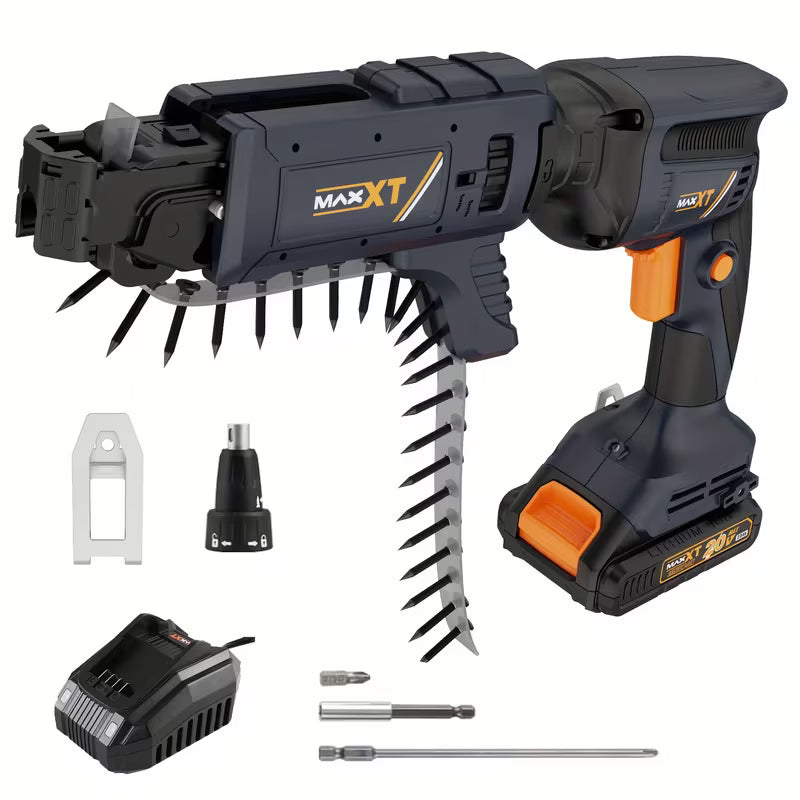 20V Brushless Drywall Screw Gun | Cordless Lithium-Ion Self Feeding Drywall Screwdriver Autofeed