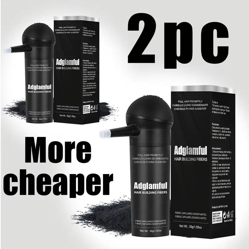 Adglamful 15g All In One Hair Fiber Powder 1pc Instant Volume And Full Coverage for Men And Women