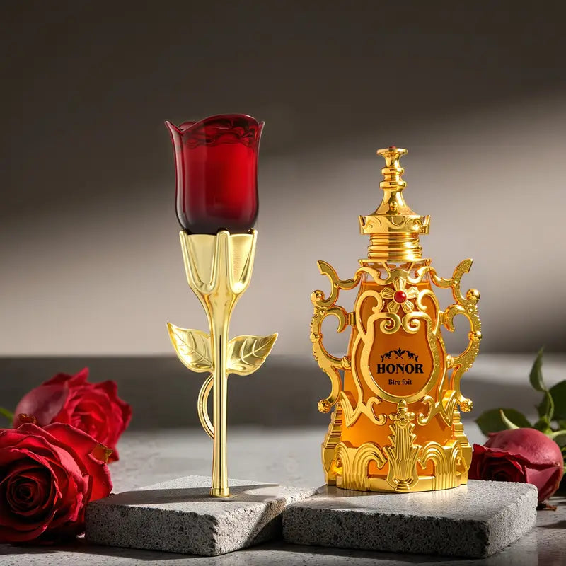 2pcs Ladies' Perfume Set, A Combination Of Rose Perfume And Middle Eastern Arabian Perfume