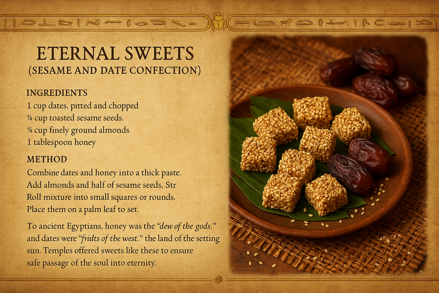 The Scrolls of Taste: Recipes from the Temples of Egypt
