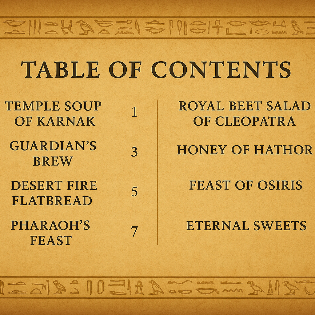 The Scrolls of Taste: Recipes from the Temples of Egypt