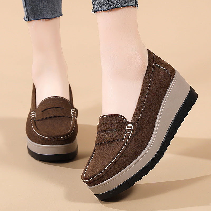 Size Spring And Autumn New Mom Shoes Platform Casual Shoes