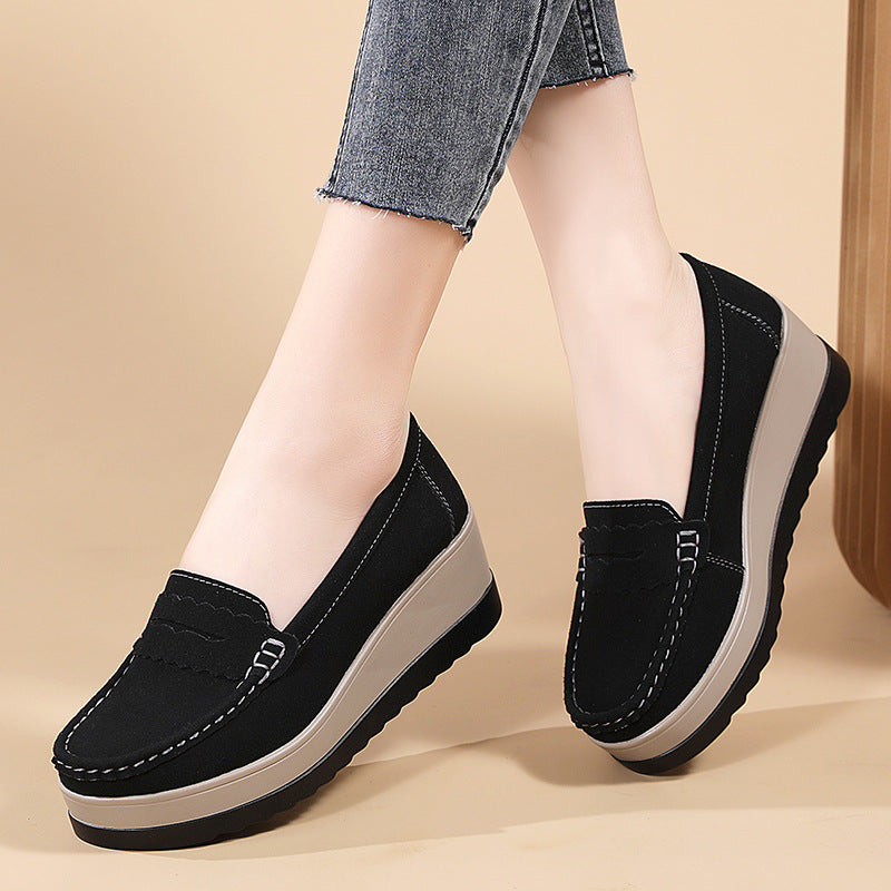 Size Spring And Autumn New Mom Shoes Platform Casual Shoes