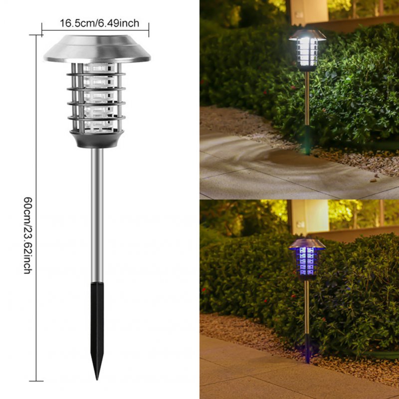 Solar Bug Zapper, Outdoor LED Light With Polycrystalline Silicon Solar Panel, Intelligent Light Control