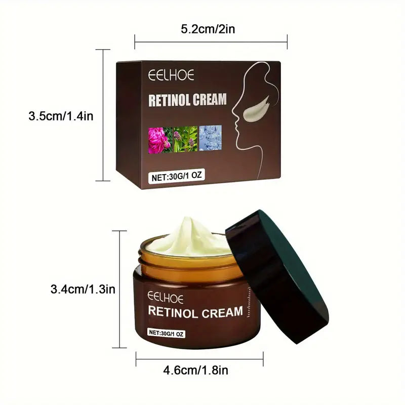 6pcs EELHOE Retinol Cream 30g/1.05fl.oz - Hydrating & Firming Day/Night Moisturizer with Vitamin C, Glycerin