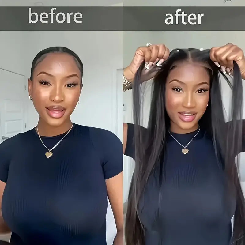 5X5 HD Lace Closure Wigs Human Hair 250 Density Put On Go Glueless Wigs