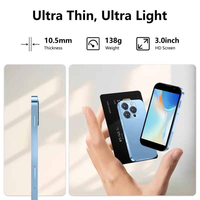 World's Smallest Mini Phone | 3.0" HD Touch Screen Android Smartphone Unlocked