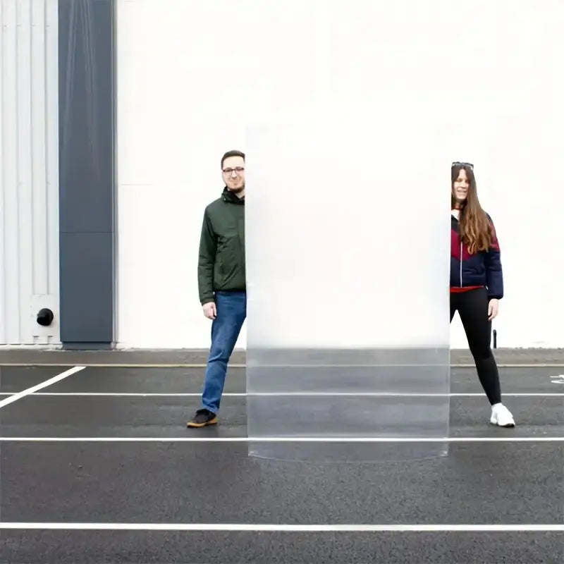 Magic Invisible Lens Plate - Transparent Illusion Mirror for Street Magic, Camping Parties & Outdoor Performances