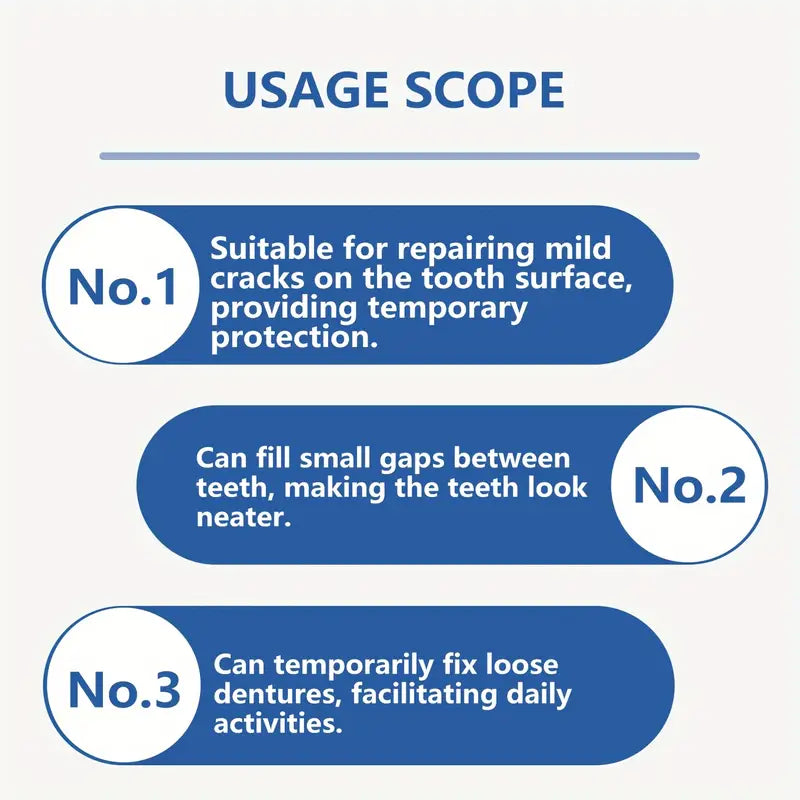New DIY dentures, thermoformed Teeth Repair Kit